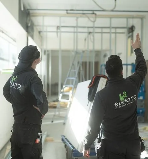 K2 Elektro utfører elektrotjenester på byggeplass, installerer elektriske systemer og anlegg for byggeprosjekt