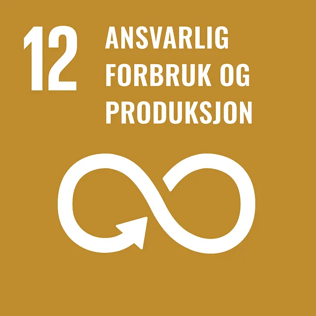 Bærekraftsmål 12 - ansvarlig forbruk og produksjon 